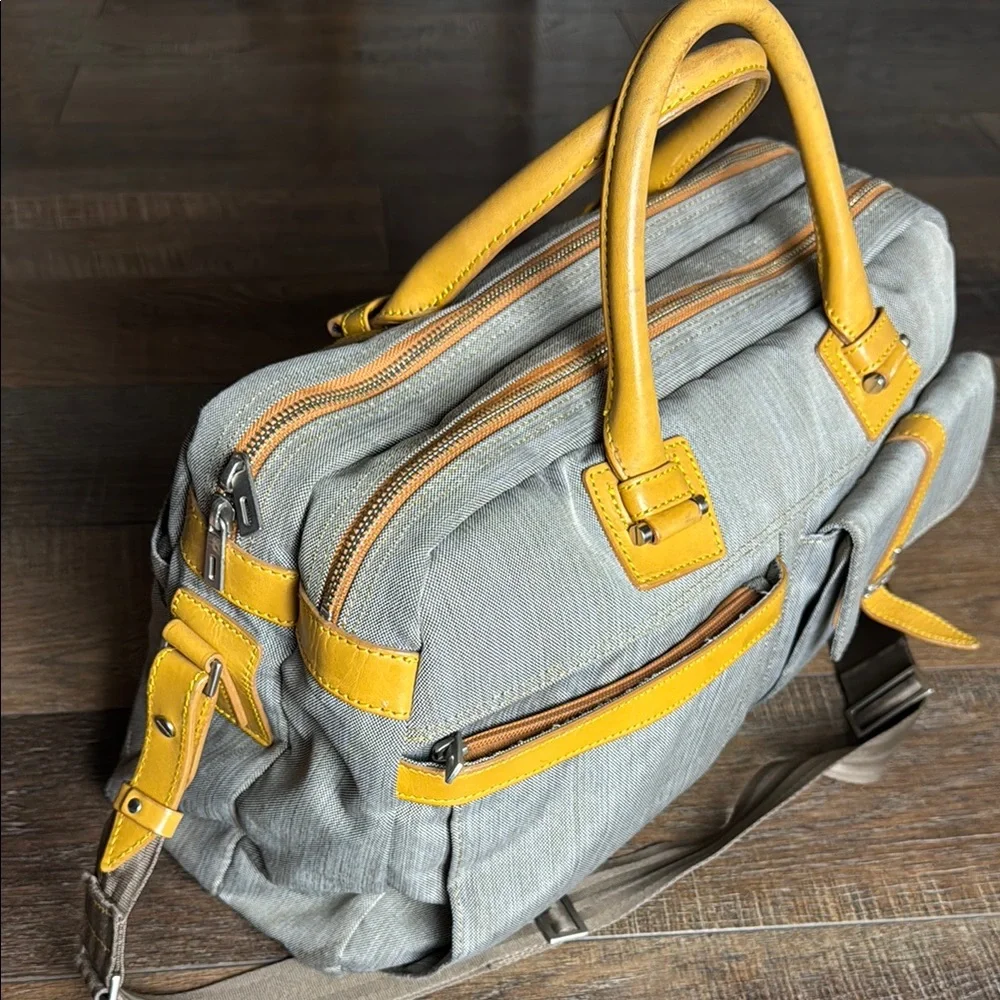 Paul Smith woven mustard designer bag